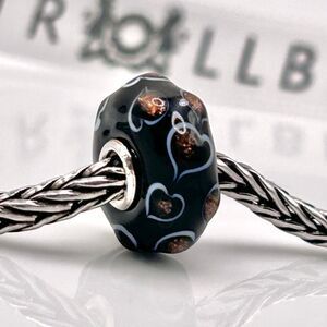 TROLLBEADS Shimmering Love w Gold Glitter LAA 925S NEW, LE Black Friday 2022